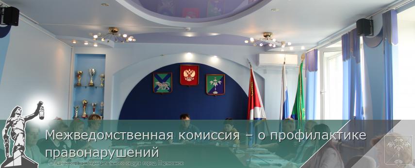 Межведомственная комиссия – о профилактике правонарушений | Администрация муниципального округа город Партизанск Приморского края Официальный сайт